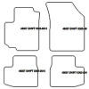 Tappetini auto per Suzuki Swift 03.2005-08.2010