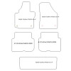 Tappetini auto per Volkswagen Touran (1T) 7 posti 03.2003-2015