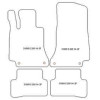 Tappetini auto per Mercedes Classe C (W205) Berlina (anche Plug-in Hybrid) 03.2014-11.2020