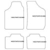 Alfombrillas de terciopelo para Fiat Punto I (176) 1993-08.1999 MTM