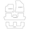 Tappetini per Peugeot 5008 I 7 posti 05.2009-06.2017