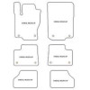 Tappetini per Mercedes Classe GL (X166) 2012-2015