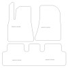 Tappetini auto per Tesla Model 3 (Long range) 09.2020-
