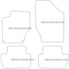 Alfombrilla personalizadas para Citroen C4 II 10.2010-12.2020 MTM