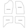 Alfombrilla personalizadas para Mitsubishi L200 4 porte 1998-2006 MTM