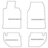 Alfombrilla personalizadas para Porsche 968 cabrio / coupe 1991-1995 MTM