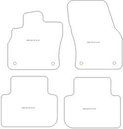 Alfombrillas para Audi Q3 II (F3) (tambien Plug-in Hybrid y TFSI) 2018- MTM Top