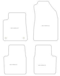 Alfombrillas de coche para Opel Frontera Gasolina / Diesel 2025-