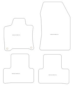 Alfombrillas de coche para DS N 4 Hybrid 2025-