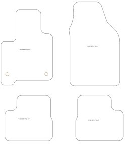 Alfombrillas goma EVA para Fiat 500 Hybrid 2026-