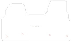 Alfombrillas goma EVA para Ford Custom bus 2024-