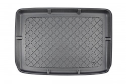 Bandeja de plastico antideslizante para Skoda Yeti 06.2009- (piso alto maletero con rueda de repuesto normal)