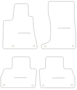 Alfombrillas para Maserati Levante Quattro 2016-2024