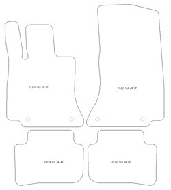 Tappetini per Mercedes CLE Cabrio / Coupè 2023- MTM Plus