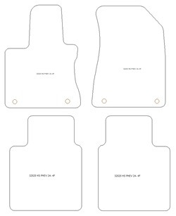Alfombrillas para MG HS Hybrid+ / Plug-in Hybrid 07.2024-