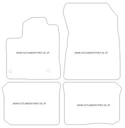 Tappetini per Mitsubishi Outlander IV Plug-in Hybrid 2024- MTM One