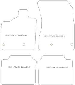 Alfombrillas de coche para Nissan X-Trail (T33) Mild-Hybrid 09.2022-