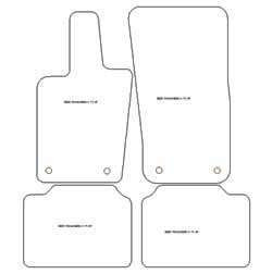 Alfombrillas goma EVA para Porsche Panamera III 2026-