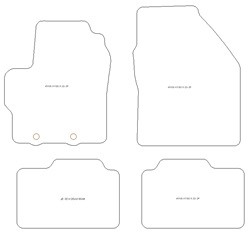Alfombrillas de coche para Toyota Aygo X Hybrid 2025-