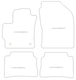 Alfombrillas de coche para Toyota Corolla XII (E210) Touring Spors (tambien Hybrid) 2024-