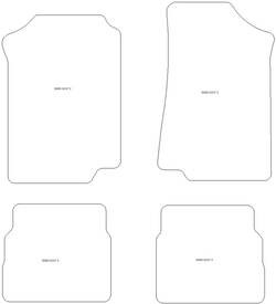 Alfombrillas de coche para Volkswagen Golf 2 (19E) 3 puertas 1983-1991