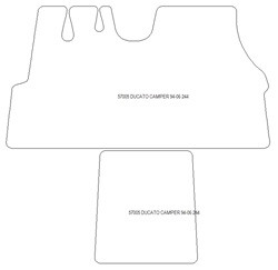 Alfombrillas de coche para Camper Fiat Ducato 244 1994-2006