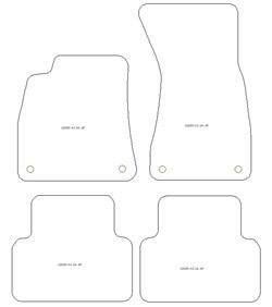 Tappetini gomma EVA per Audi A5 (FU) Wagon 2024-