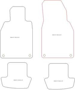 Alfombrillas para Porsche 911 (992) 2024- MTM EVA