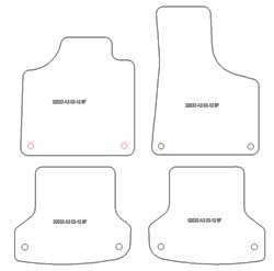Alfombrillas para Audi A3 (8P) Sportback 05.2003-09.2012 MTM One