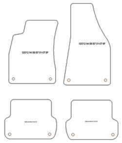 Alfombrillas para Audi A4 (B7) Avant 10.2004-03.2008 MTM One