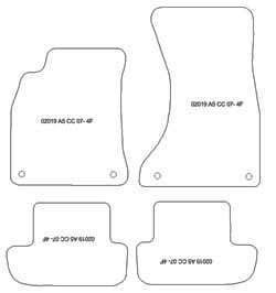 Alfombrillas para Audi A5 (8T3) Coupe / Cabrio 2008-12.2016 MTM One