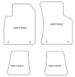 Alfombrillas para Audi TT (8N) 1998-2006 MTM One