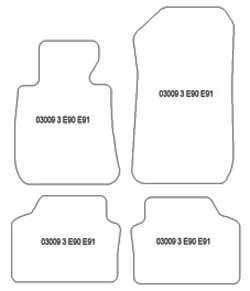 Alfombrillas para BMW Serie 3 (E90) 03.2005-12.2011 MTM One