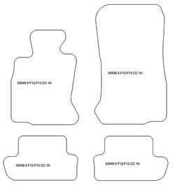 Alfombrillas para BMW Serie 6 (F12) Cabrio 2011- MTM One