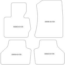 Alfombrillas para BMW X3 (F25) 11.2010-10.2017 MTM One