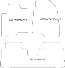 Alfombrillas para Chevrolet Captiva 2006-2010 MTM One