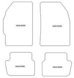 Alfombrillas para Chevrolet Spark (M200 & M250) 05.2005-01.2010 MTM One