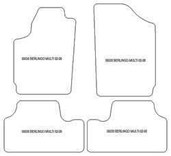 Alfombrillas para Citroen Berlingo Multispace 2002-2008 MTM One