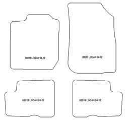 Alfombrillas para Dacia Logan I 2004-2012 MTM One