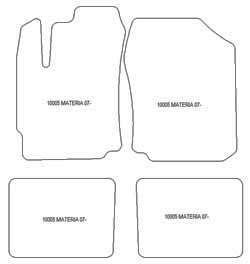 Alfombrillas para Daihatsu Materia 2006-2013 MTM One