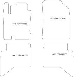 Alfombrillas para Daihatsu Terios II (J200) 2006-09.2013 MTM One