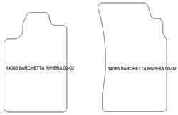 Alfombrillas para Fiat Barchetta Riviera 2000-2002 MTM One