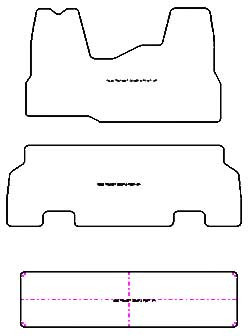Alfombrillas para Ford Transit 9 asientos 2007-2013 MTM One