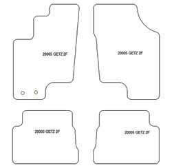 Alfombrillas para Hyundai Getz 2002-2008 MTM One