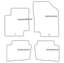 Alfombrillas para Hyundai i20 01.2009-07.2010 MTM One