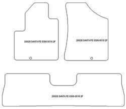 Alfombrillas para Hyundai Santa Fe II (CM) 5 asientos 04.2006-05.2010 MTM One