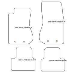 Alfombrillas para Jaguar S-Type (X200) 1998-2002 MTM One