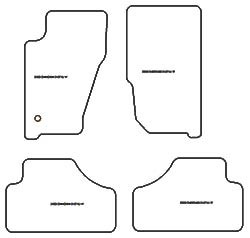 Alfombrillas para Jeep Cherokee III (KJ) 2001-2007 MTM One