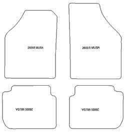 Alfombrillas para Lancia Musa 2004-2012 MTM One