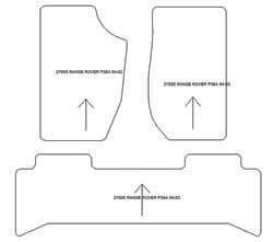 Alfombrillas para Land Rover Range Rover (P38A) 11.1994-02.2002 MTM One